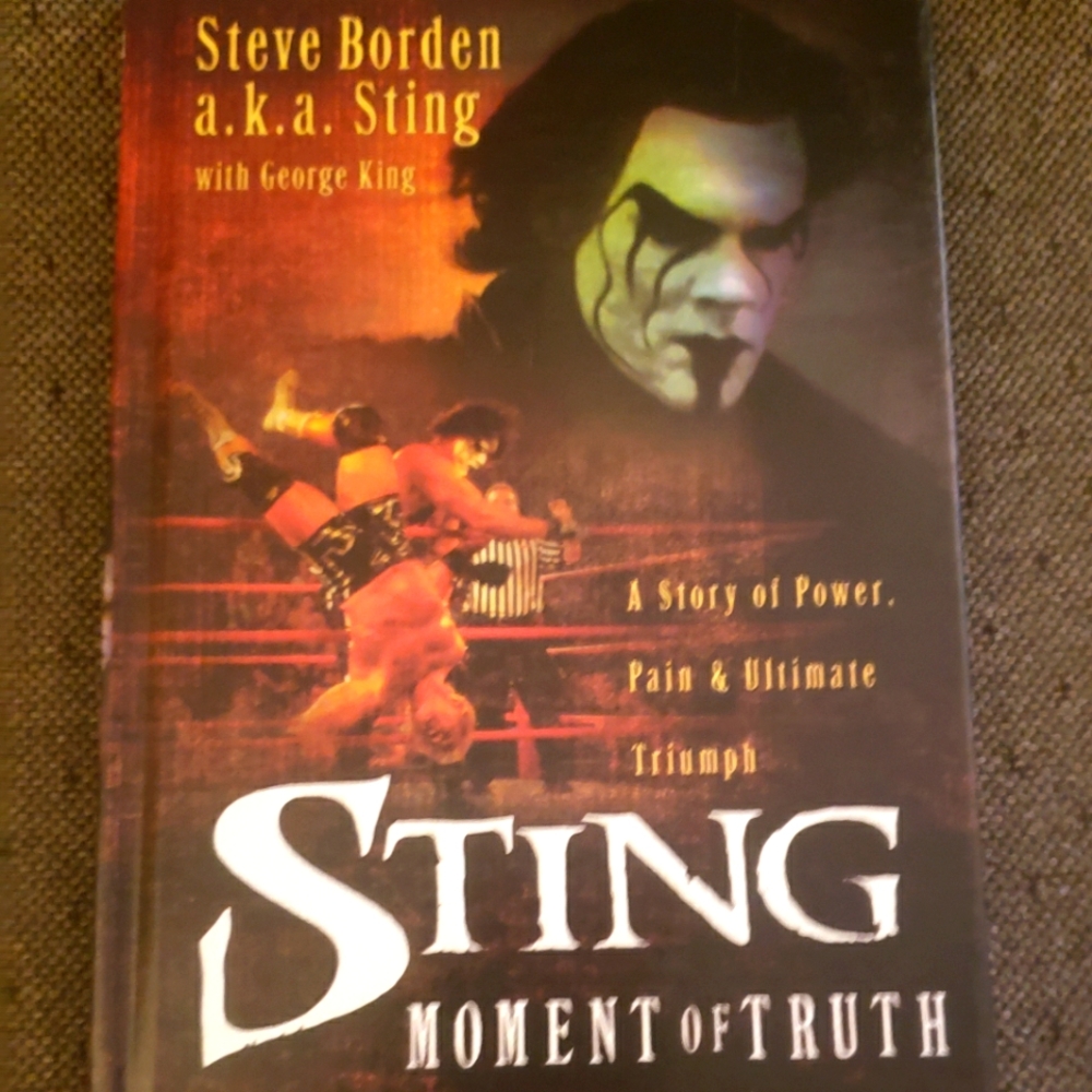 Sting Moment Of Truth hard cover Book
